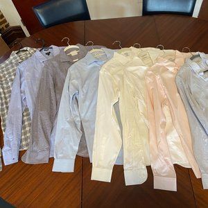 17 nice dress shirts for $30 per shirt (mostly XL, 15-16.5, long, slim fit)